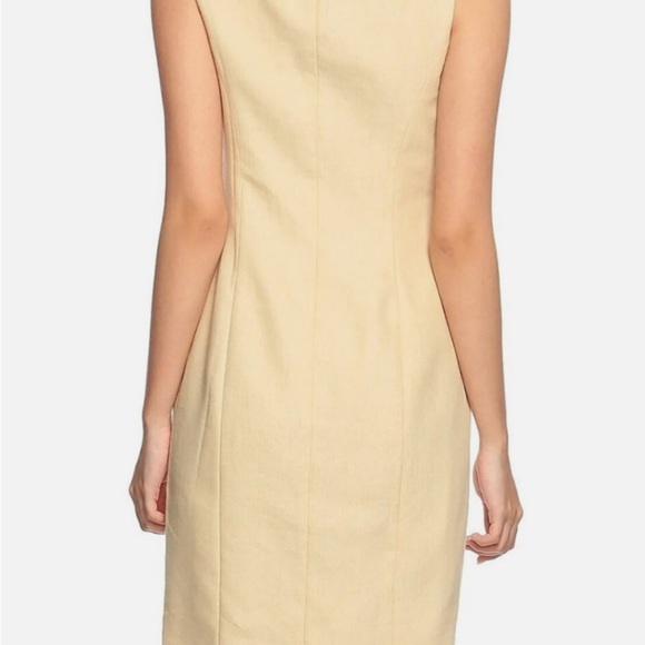 ⭐Ralph Lauren Black Label Cream Linen Blend Dress - Picture 3 of 10